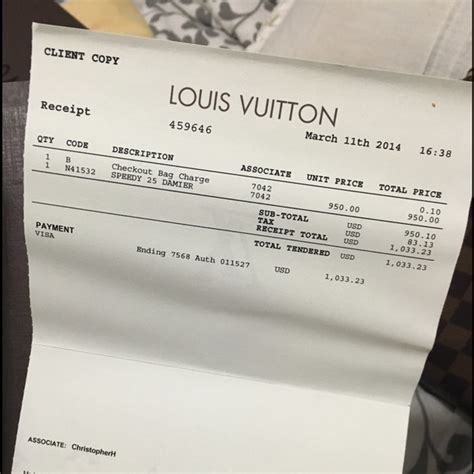 louis vuitton receipt invoices|Louis Vuitton receipt printable.